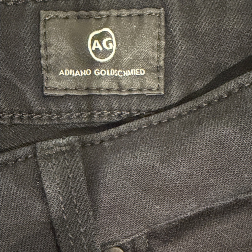 AG Farrah High Rise Skinny Ankle Jeans Black 29R - Picture 7 of 8